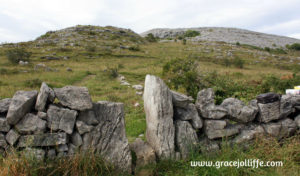 stone wall in the Burren dark graveyard illustrating an article about the Tuam Babies Scandal